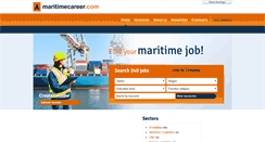 Desktop Screenshot of maritimecareer.com