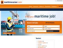 Tablet Screenshot of maritimecareer.com